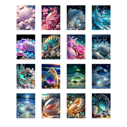 Dream Beach Shells - Full Round Drill Diamond Painting 30*40CM