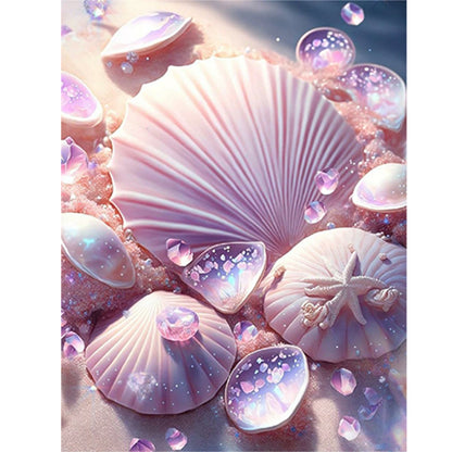 Dream Beach Shells - Full Round Drill Diamond Painting 30*40CM