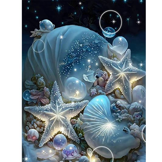 Dream Beach Shells - Full Round Drill Diamond Painting 30*40CM