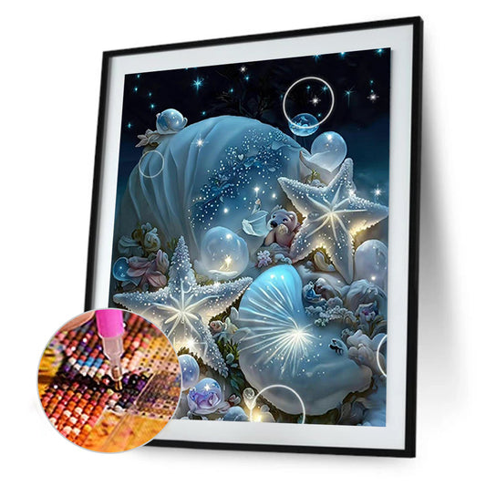 Dream Beach Shells - Full Round Drill Diamond Painting 30*40CM