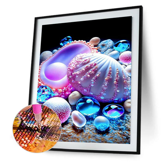 Dream Beach Shells - Full Round Drill Diamond Painting 30*40CM