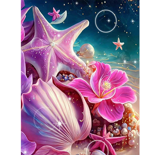 Dream Beach Shells - Full Round Drill Diamond Painting 30*40CM