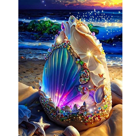 Dream Beach Shells - Full Round Drill Diamond Painting 30*40CM