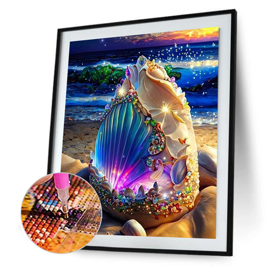 Dream Beach Shells - Full Round Drill Diamond Painting 30*40CM