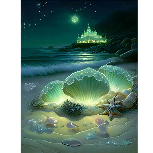 Dream Beach Shells - Full Round Drill Diamond Painting 30*40CM
