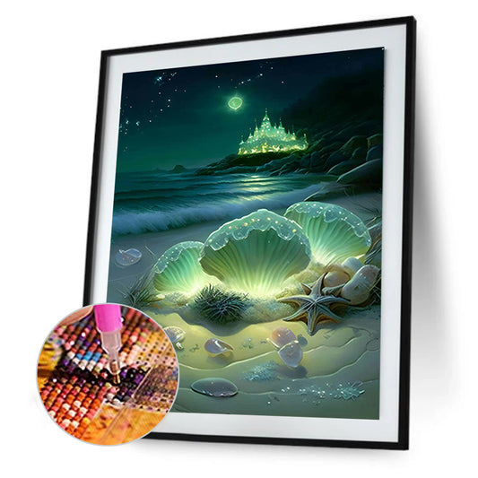 Dream Beach Shells - Full Round Drill Diamond Painting 30*40CM