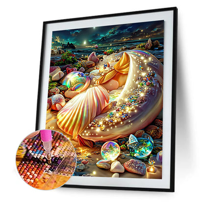 Dream Beach Shells - Full Round Drill Diamond Painting 30*40CM