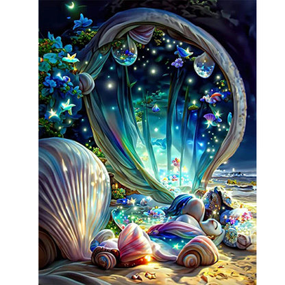 Dream Beach Shells - Full Round Drill Diamond Painting 30*40CM