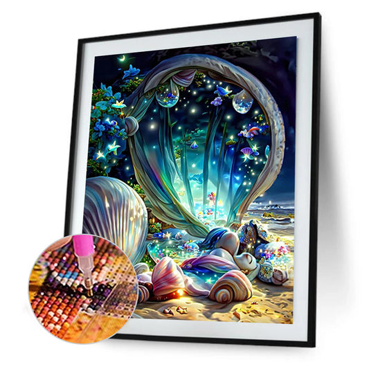 Dream Beach Shells - Full Round Drill Diamond Painting 30*40CM