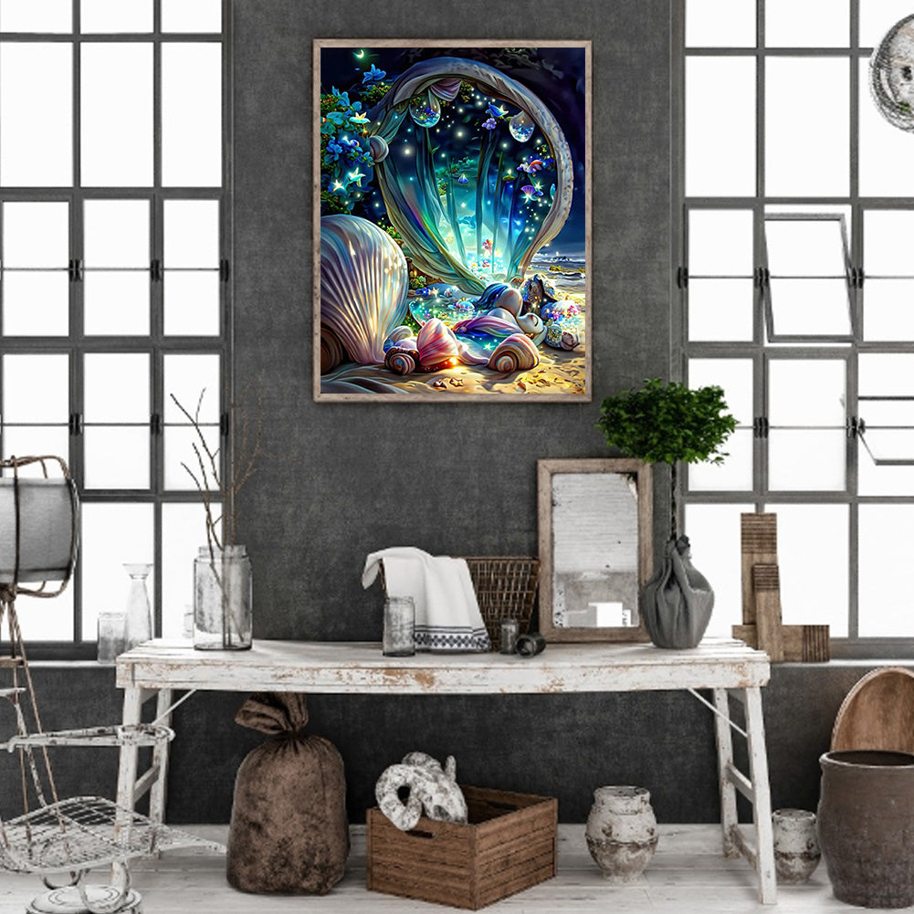 Dream Beach Shells - Full Round Drill Diamond Painting 30*40CM