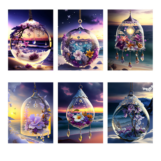 Beach Crystal Scenery - Full Round Drill Diamond Painting 30*40CM