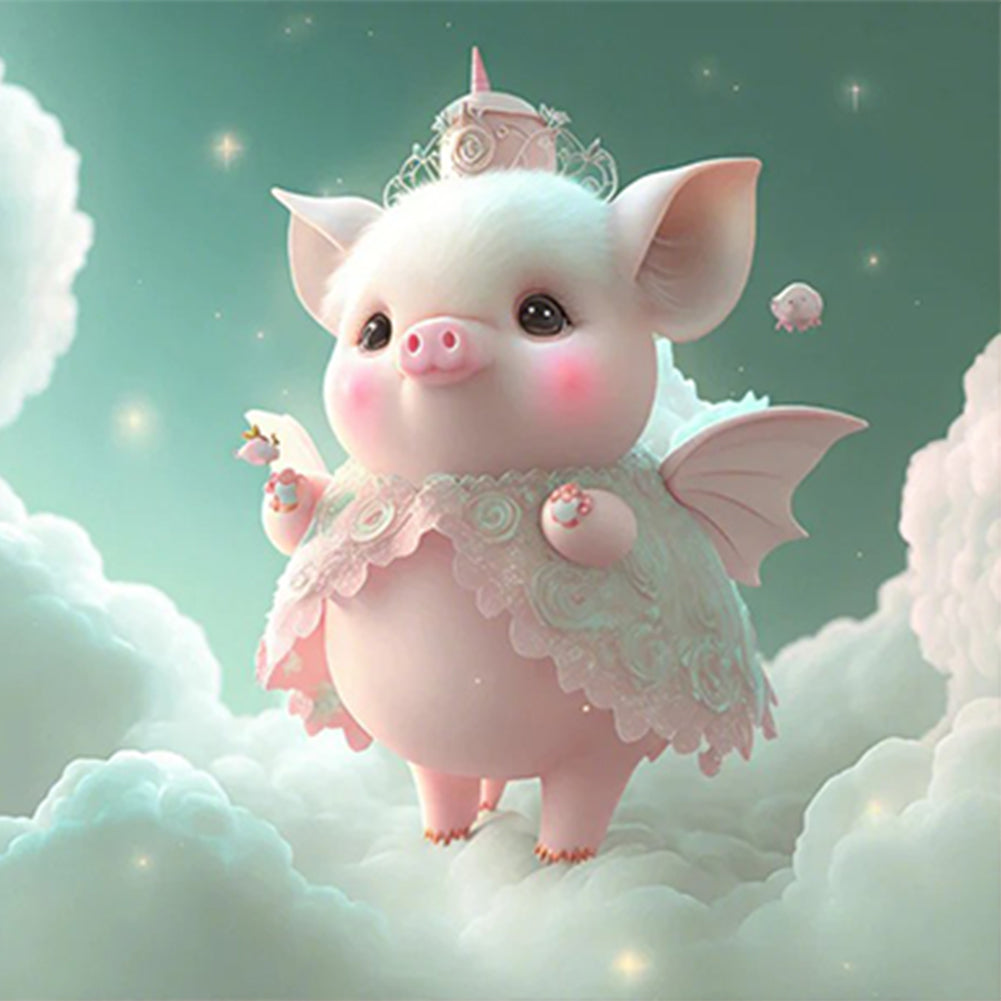 Pink Cute Animals - Full Round Drill Diamond Painting 30*30CM