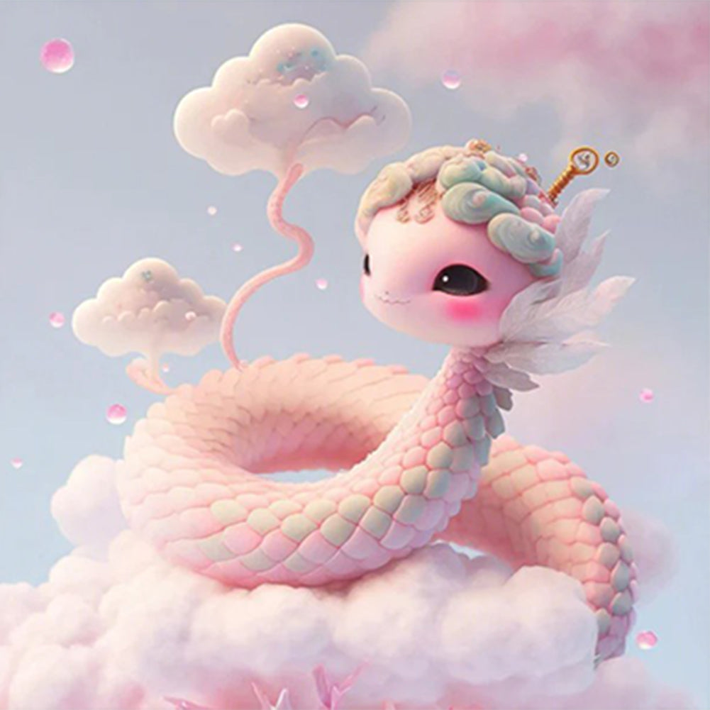 Pink Cute Animals - Full Round Drill Diamond Painting 30*30CM