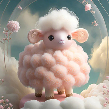 Pink Cute Animals - Full Round Drill Diamond Painting 30*30CM