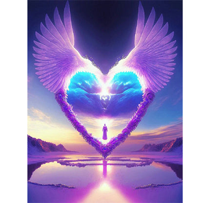 Beach Heart - Full Round Drill Diamond Painting 30*40CM