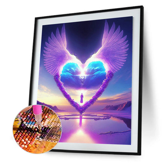 Beach Heart - Full Round Drill Diamond Painting 30*40CM