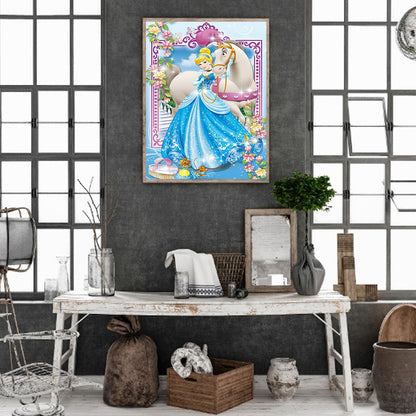 Princess Cinderella - Full Round Drill Diamond Painting 30*40CM