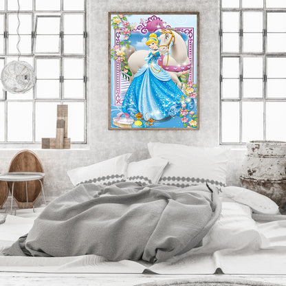 Princess Cinderella - Full Round Drill Diamond Painting 30*40CM