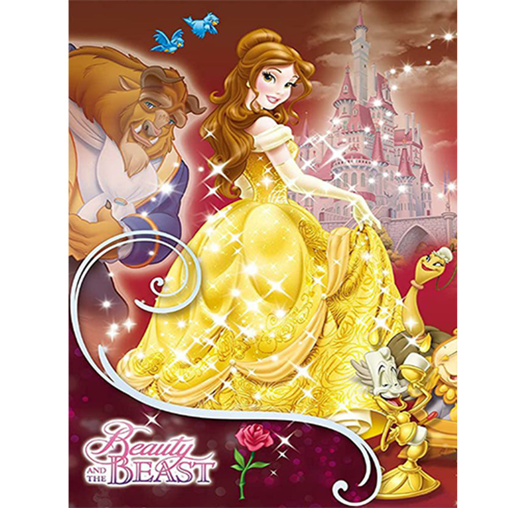 Princess Belle - Full Round Drill Diamond Painting 30*40CM