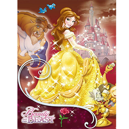 Princess Belle - Full Round Drill Diamond Painting 30*40CM