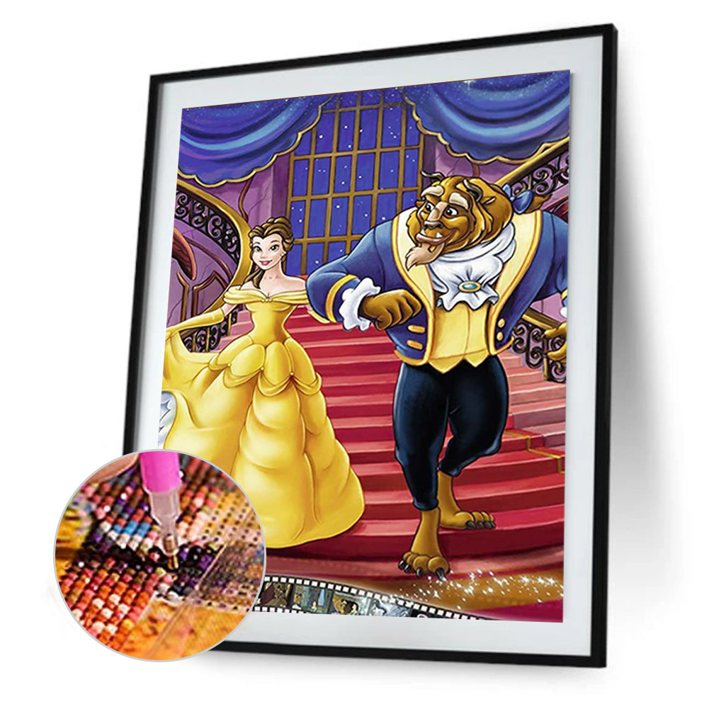 Princess Belle - Full Round Drill Diamond Painting 30*40CM