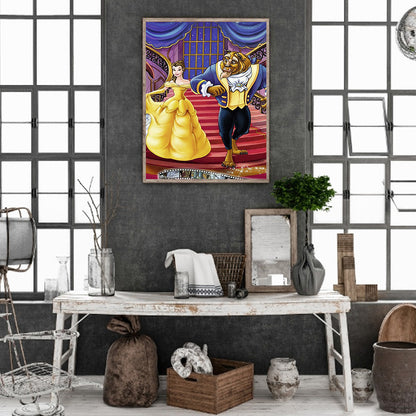 Princess Belle - Full Round Drill Diamond Painting 30*40CM