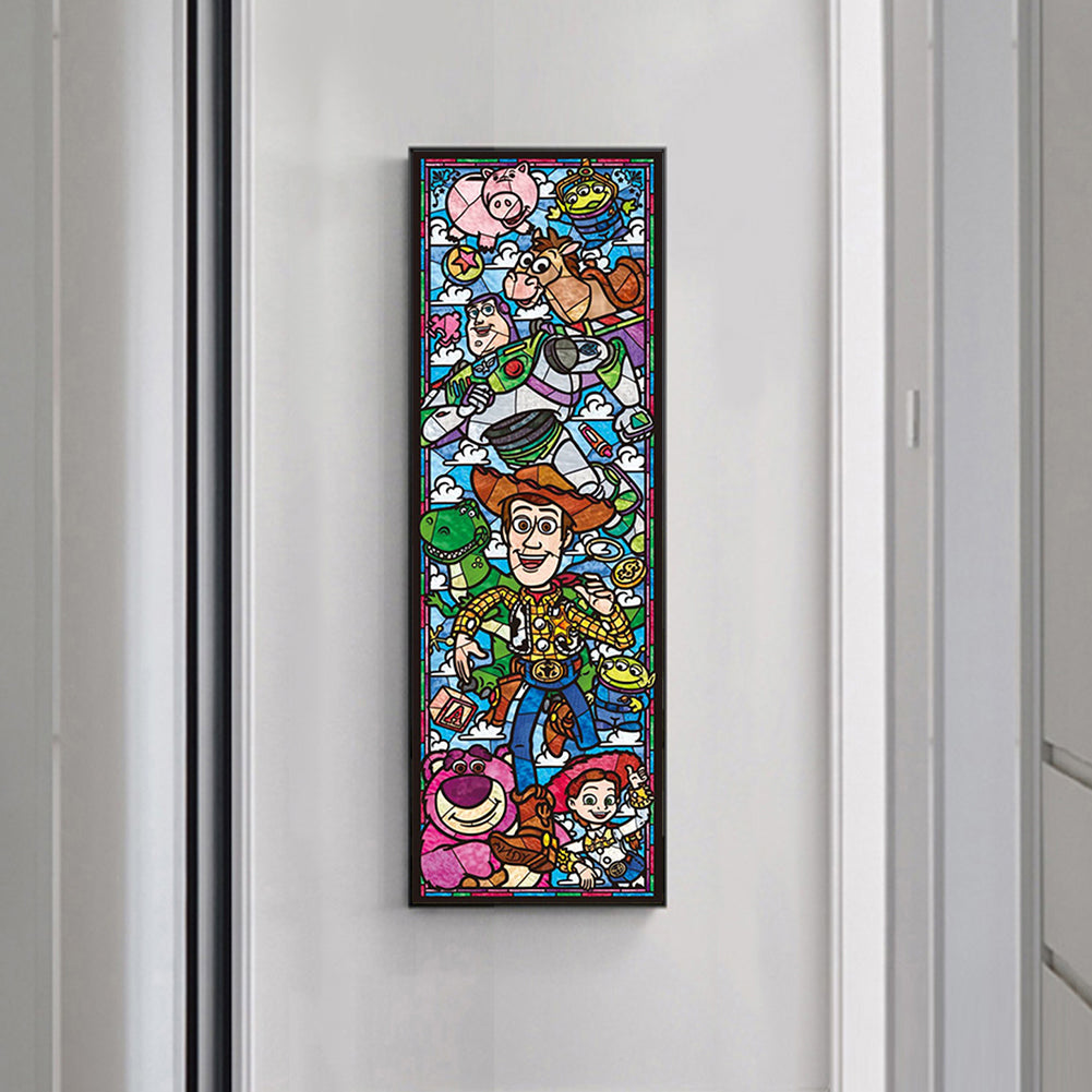 Stained Glass Disney - Full Round Drill Diamond Painting 30*80CM