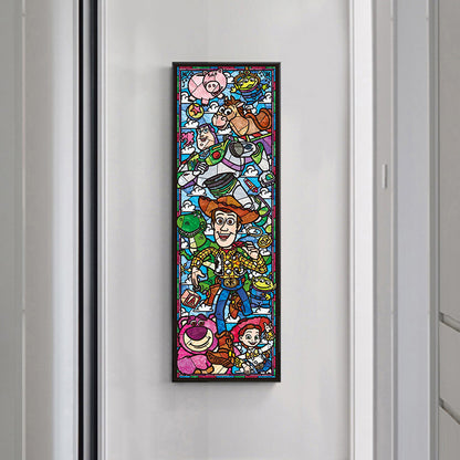 Stained Glass Disney - Full Round Drill Diamond Painting 30*80CM