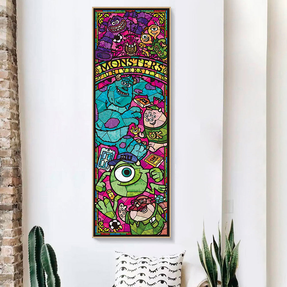 Stained Glass Disney - Full Round Drill Diamond Painting 30*80CM