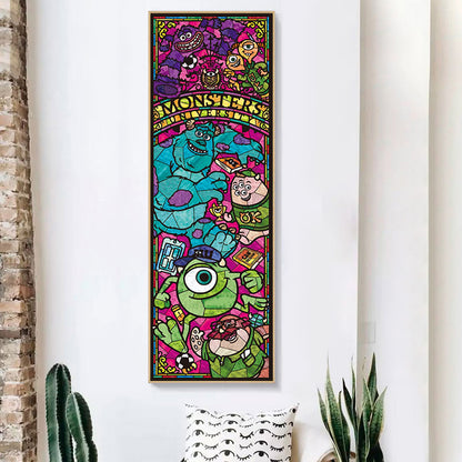 Stained Glass Disney - Full Round Drill Diamond Painting 30*80CM