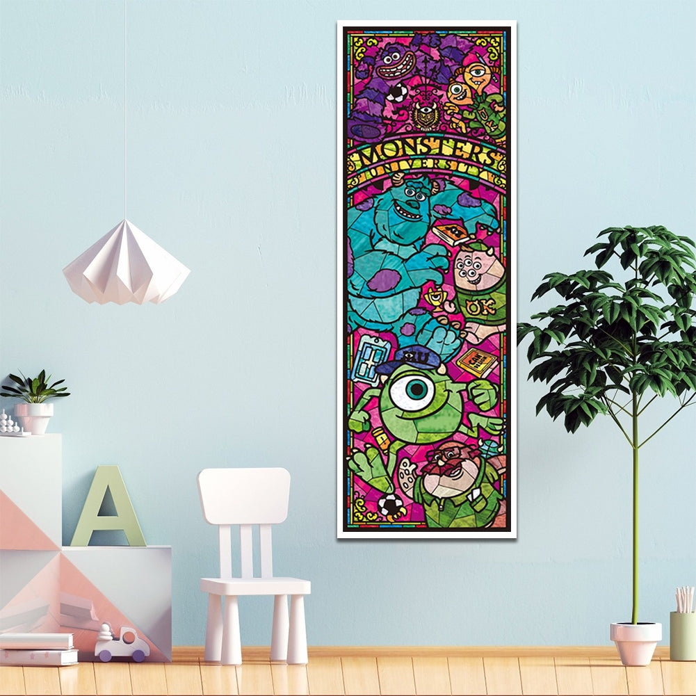 Stained Glass Disney - Full Round Drill Diamond Painting 30*80CM