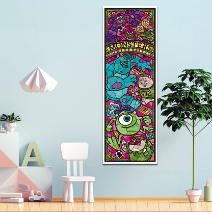 Stained Glass Disney - Full Round Drill Diamond Painting 30*80CM