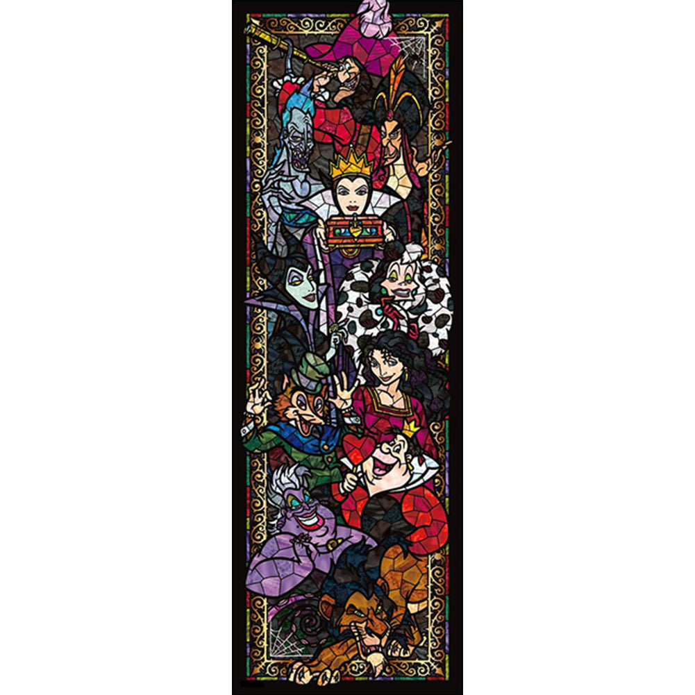 Stained Glass Disney - Full Round Drill Diamond Painting 30*80CM