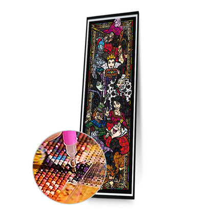 Stained Glass Disney - Full Round Drill Diamond Painting 30*80CM