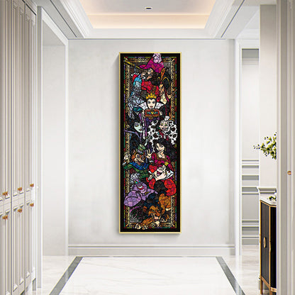 Stained Glass Disney - Full Round Drill Diamond Painting 30*80CM