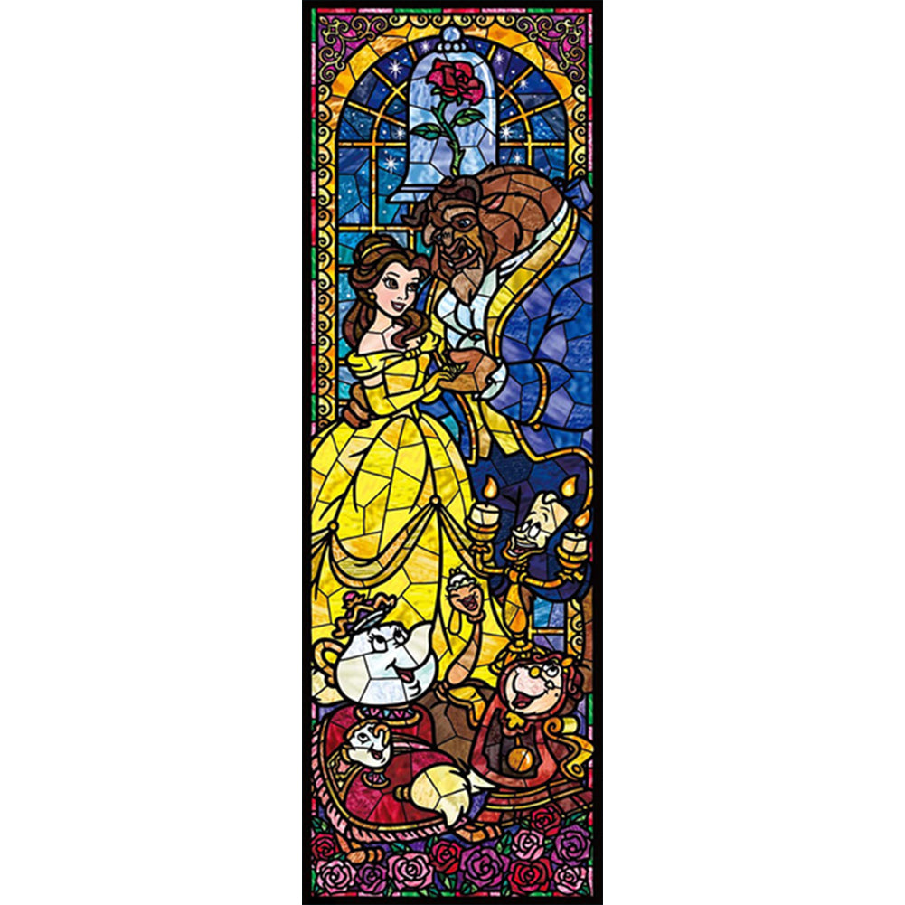 Stained Glass Disney - Full Round Drill Diamond Painting 30*80CM