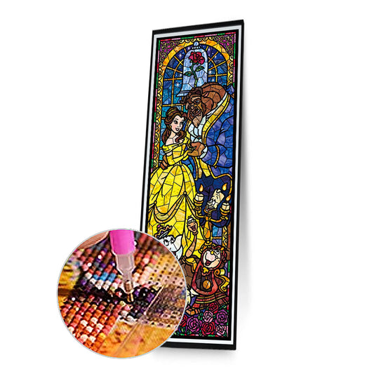 Stained Glass Disney - Full Round Drill Diamond Painting 30*80CM
