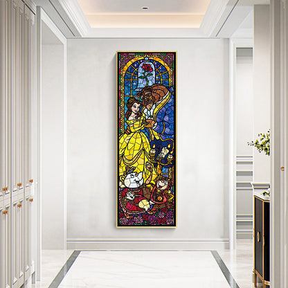 Stained Glass Disney - Full Round Drill Diamond Painting 30*80CM