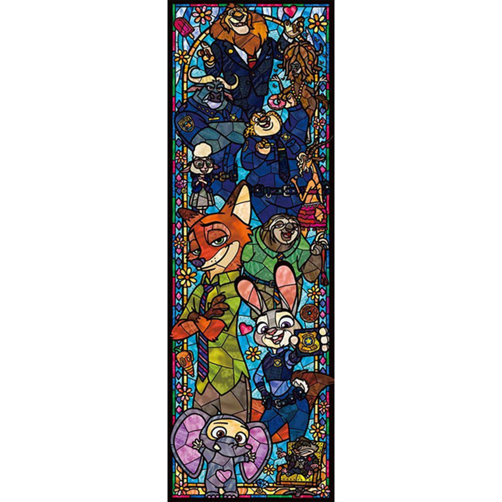 Stained Glass Disney - Full Round Drill Diamond Painting 30*80CM