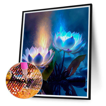 Lotus - Full Round Drill Diamond Painting 30*40CM