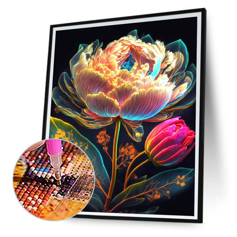 Bouquet Flowers - Full Round Drill Diamond Painting 30*40CM