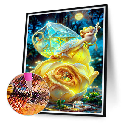 Bouquet Flowers - Full Round Drill Diamond Painting 30*40CM