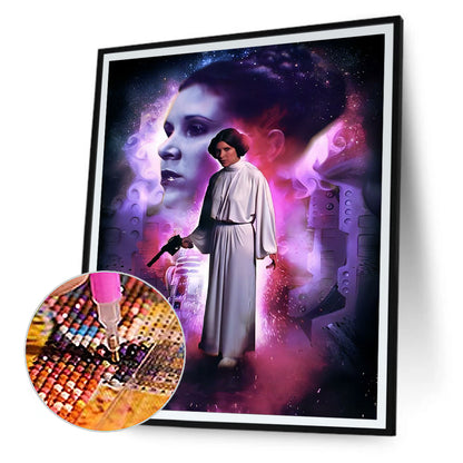 Star Wars - Princess Leia - Full Round Drill Diamond Painting 30*40CM