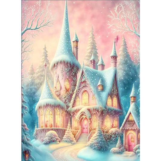 Snow Castle - Full Round Drill Diamond Painting 30*40CM