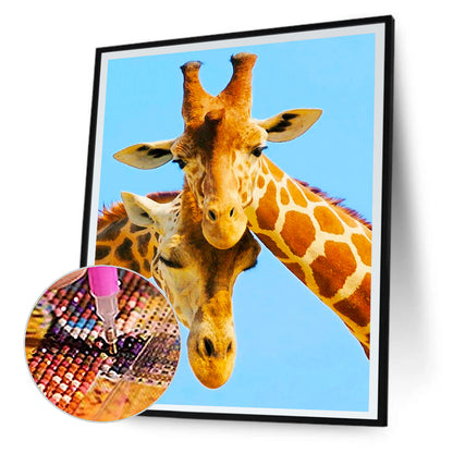 Colorful Giraffe - Full Round Drill Diamond Painting 30*40CM