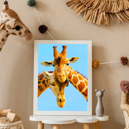 Colorful Giraffe - Full Round Drill Diamond Painting 30*40CM