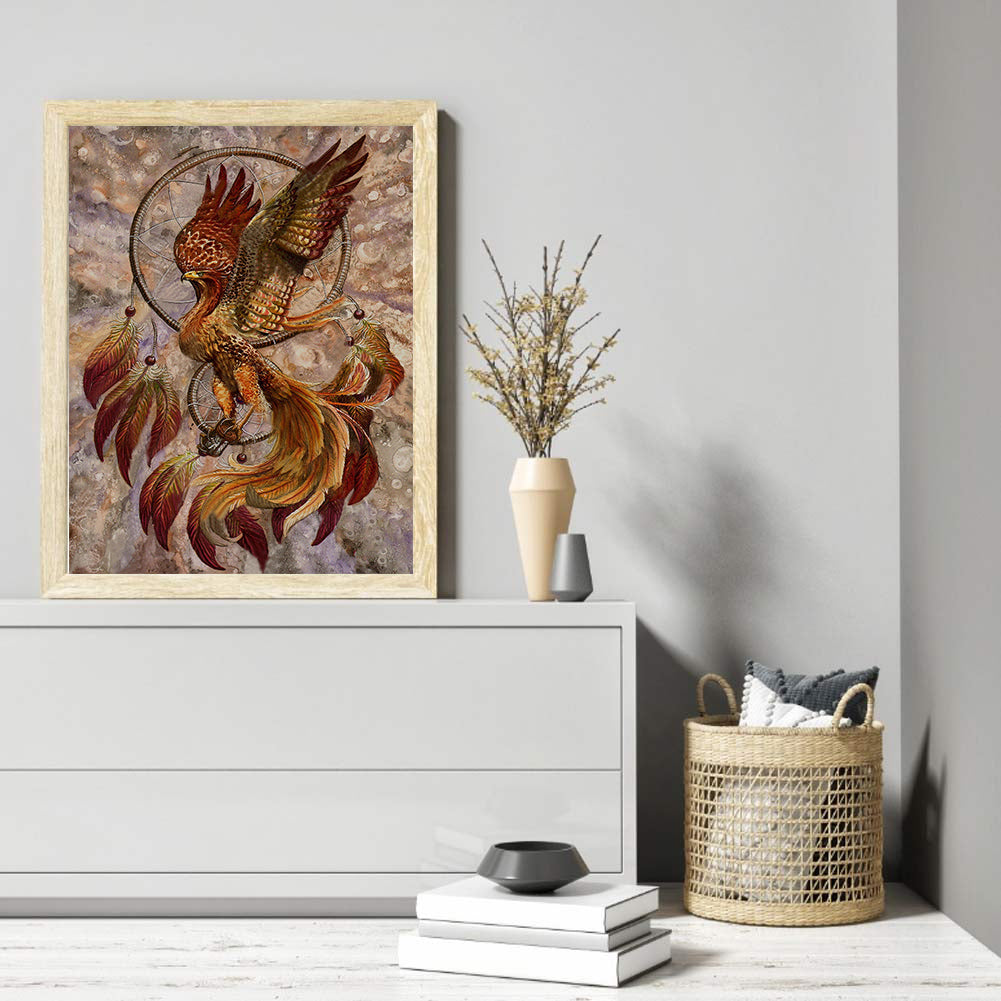 Phoenix Dream Catcher - Full Square Drill Diamond Painting 30*40CM