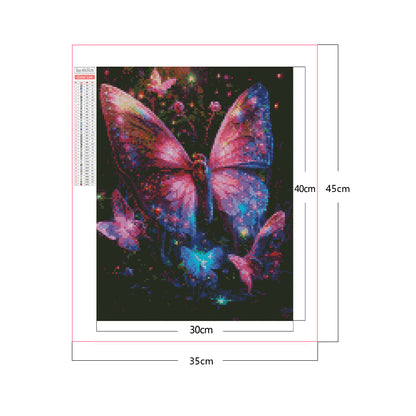 Dream Butterfly - Full Square Drill Diamond Painting 30*40CM