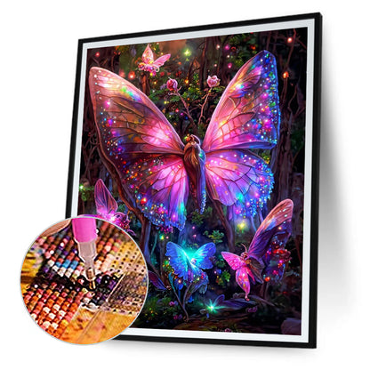 Dream Butterfly - Full Square Drill Diamond Painting 30*40CM