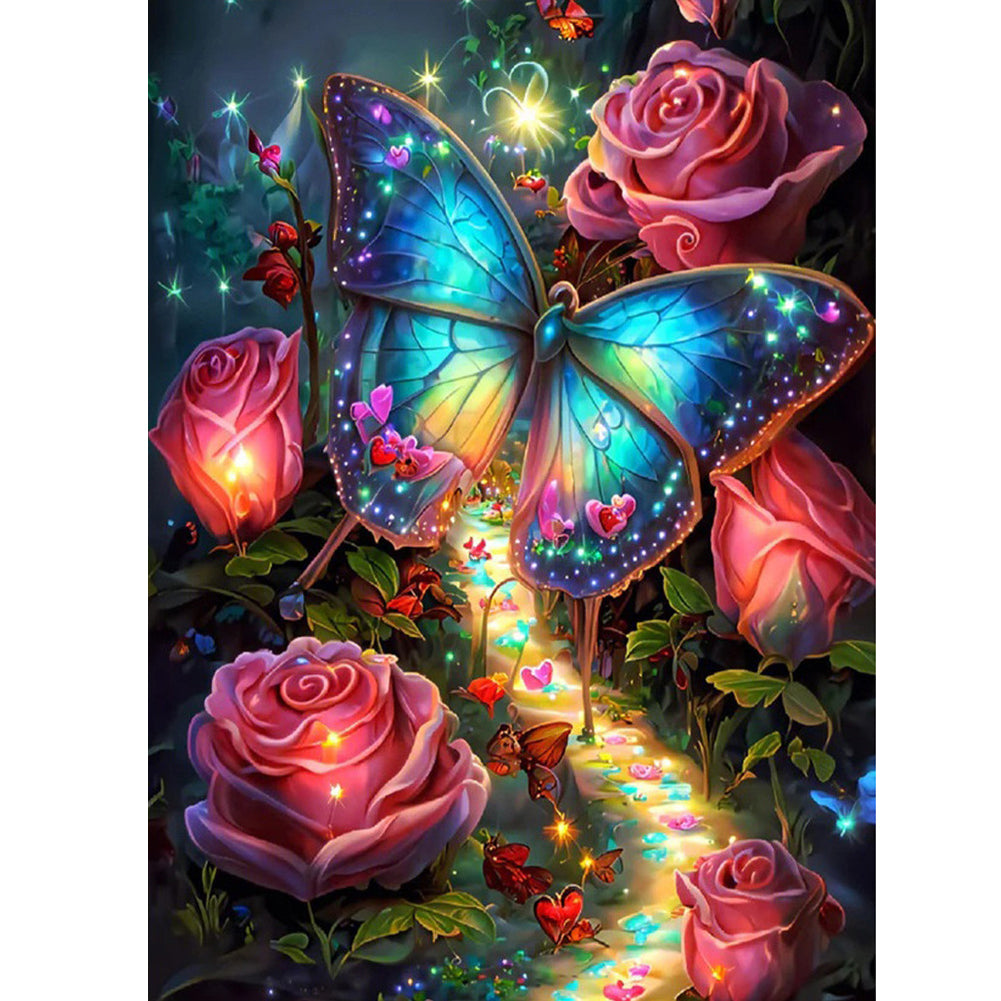 Dream Butterfly - Full Square Drill Diamond Painting 30*40CM